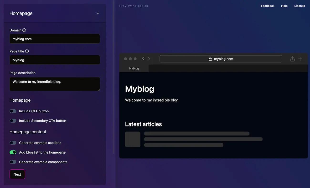 Shipixen customize homepage