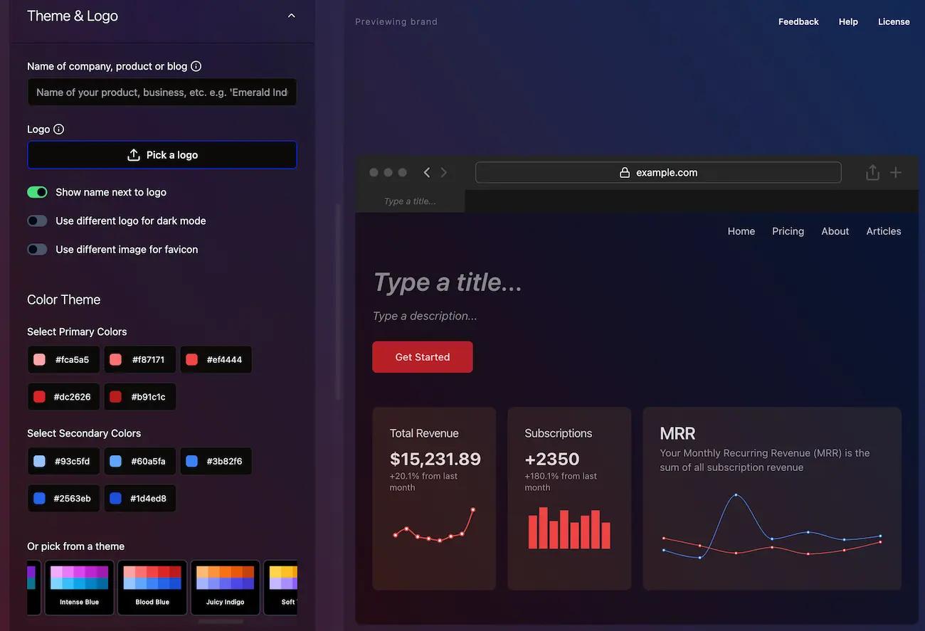 Shipixen customize theme