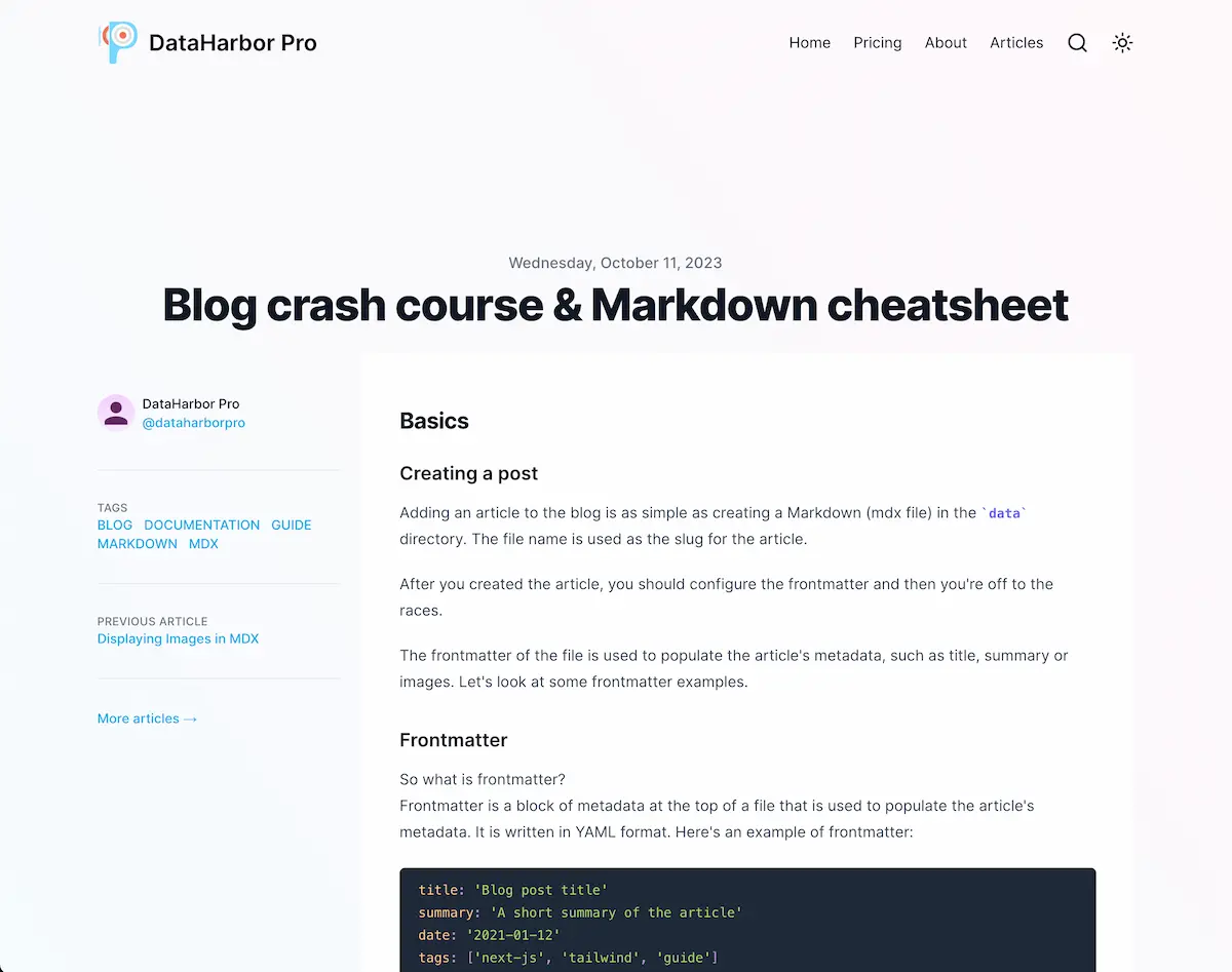 Shipixen Default Post Layout